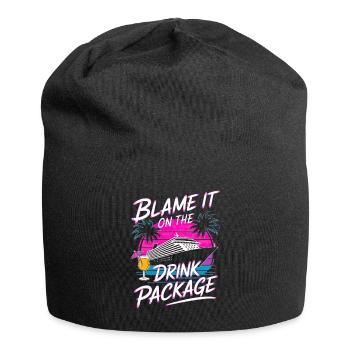 Humor Drinks Cruise Vacation - Jersey Beanie - black - Front