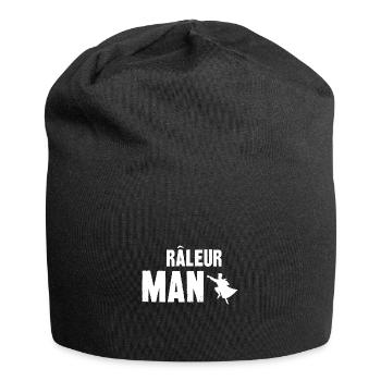 râleur man - Bonnet en jersey - noir - Devant