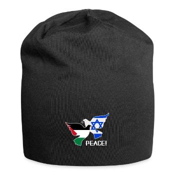 Paix - Bonnet en jersey - noir - Devant