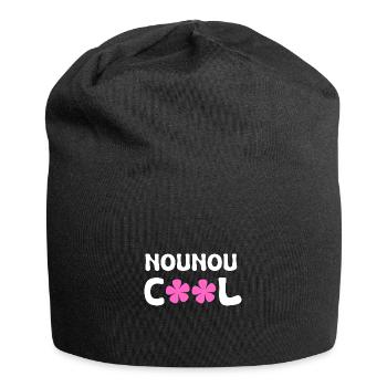 nounou cool - Bonnet en jersey - noir - Devant