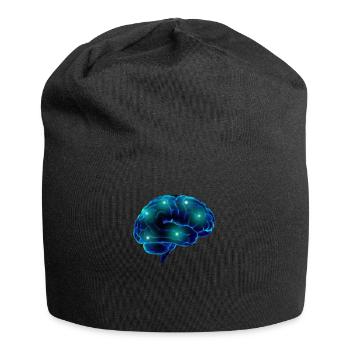 Voies du cerveau cerveau neurones bleu smart - Bonnet en jersey - noir - Devant