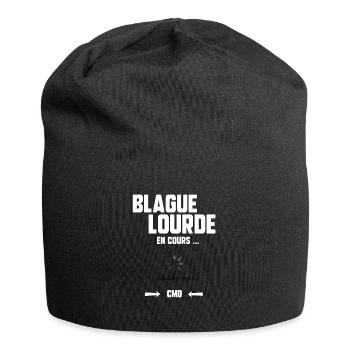 Blague lourde en cours… - Bonnet en jersey - noir - Devant