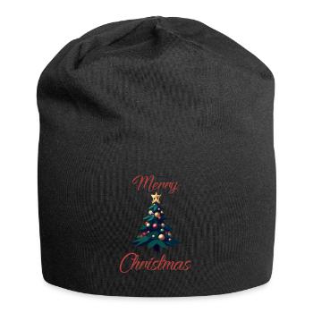 Arbre de Noël - Bonnet en jersey - noir - Devant
