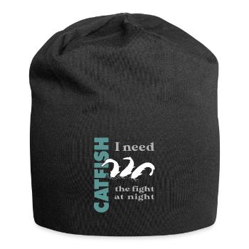 Wels fischen Kampf mit dem starken Wels - Jersey-Beanie - Schwarz - Vorne