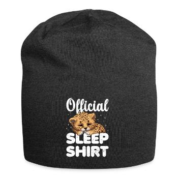 Gepard Offizielles Schlafshirt Faul Relax - Jersey-Beanie - Anthrazit - Vorne
