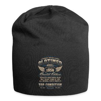 Oldtimer Baujahr 1956 Jahrgang Geburtstag Geschenk - Jersey-Beanie - Schwarz - Vorne