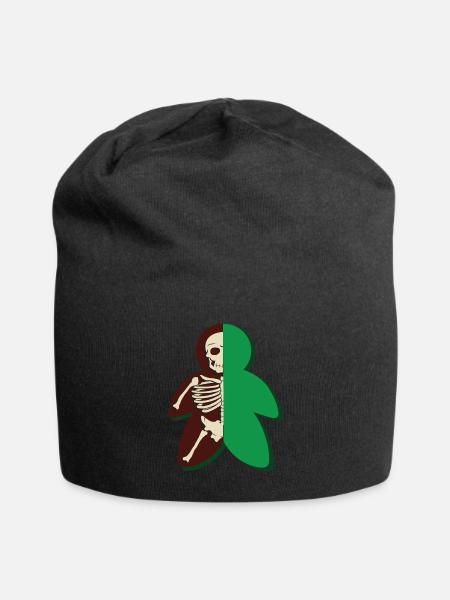 Character Pöppel Skeleton Green - Jersey Beanie - black