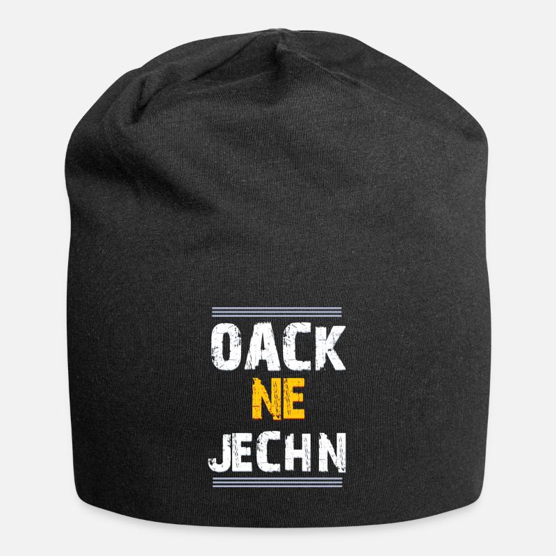 oack ne jechn - Jersey-Beanie - Schwarz