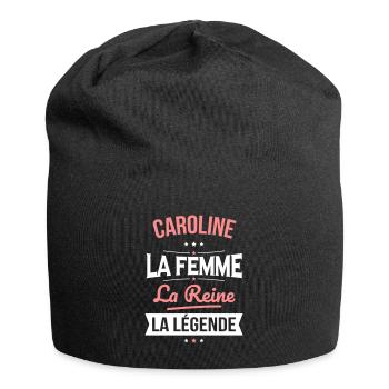 Caroline - La Femme - La Reine - La Légende - Bonnet en jersey - noir - Devant