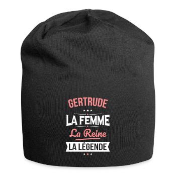 Gertrude - La Femme - La Reine - La Légende - Bonnet en jersey - noir - Devant