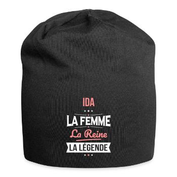 Ida - La Femme - La Reine - La Légende - Bonnet en jersey - noir - Devant
