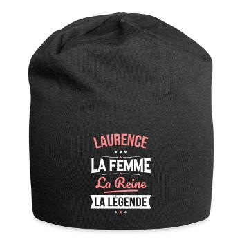 Laurence - La Femme - La Reine - La Légende - Bonnet en jersey - noir - Devant