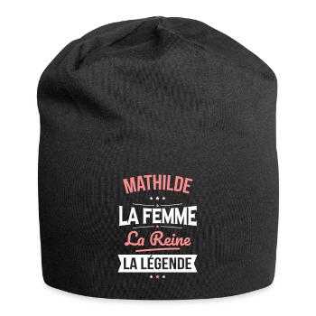Mathilde - La Femme - La Reine - La Légende - Bonnet en jersey - noir - Devant
