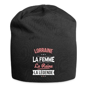 Lorraine - La Femme - La Reine - La Légende - Bonnet en jersey - noir - Devant
