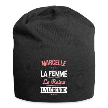 Marcelle - La Femme - La Reine - La Légende - Bonnet en jersey - noir - Devant