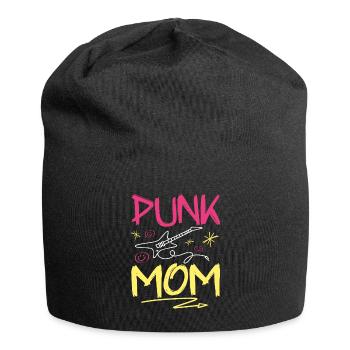 Mom Punk Rock - Jersey-Beanie - Schwarz - Vorne
