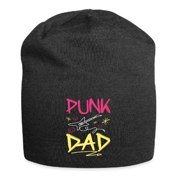 Papa Punkrock - Jersey-Beanie - Anthrazit - Vorne