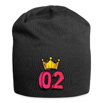 Jersey à 2 chiffres Couronne - Bonnet en jersey - noir - Devant