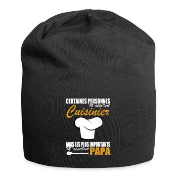 Kitchen shirt • Dad • Cook Gift - Jersey Beanie - black - Front