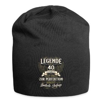 40. Geburtstag Legende Geburtstagsspruch 40 Jahre - Jersey-Beanie - Schwarz - Vorne