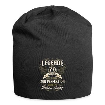 70. Geburtstag Legende Geburtstagsspruch 70 Jahre - Jersey-Beanie - Schwarz - Vorne