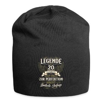 20. Geburtstag Legende Geburtstagsspruch 20 Jahre - Jersey-Beanie - Schwarz - Vorne
