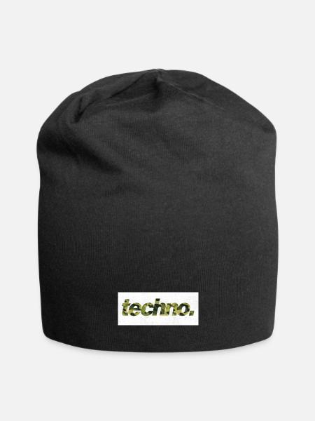 techno. camouflage - Jersey-Beanie - Schwarz