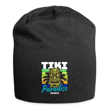 Tiki Paradise Tiki Bar Hawaii Summer - Jersey Beanie - black - Front