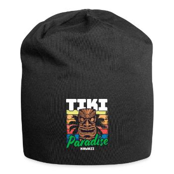 Tiki Paradise Tiki Bar Hawaii Summer - Jersey Beanie - black - Front