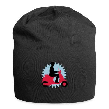 vespa_3c - Jersey-Beanie - Schwarz - Vorne