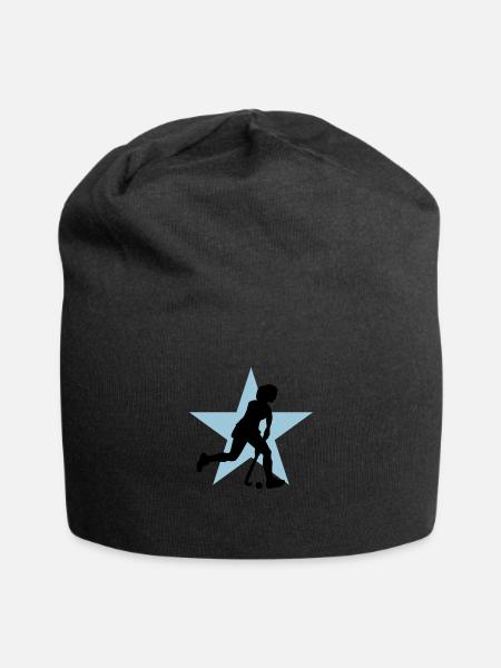 hockey_woman_c_2c - Jersey Beanie - black