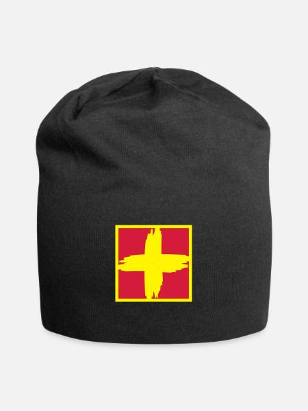 Sama 2farbig - Jersey-Beanie - Schwarz