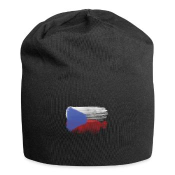 Tschechische flagge - Jersey-Beanie - Schwarz - Vorne