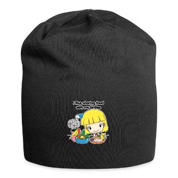 Sharing food - Jersey Beanie - black - Front