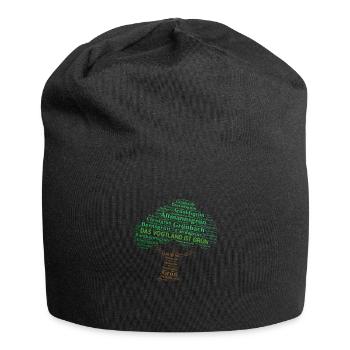 Vogtland Orte grün - Jersey-Beanie - Schwarz - Vorne