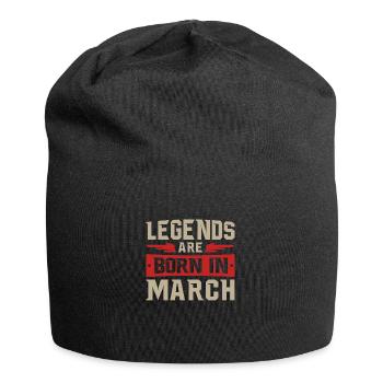 LÉGENDES SONT NÉS EN MARS - Bonnet en jersey - noir - Devant