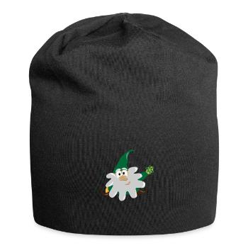 Zwerg Gnom - Jersey-Beanie - Schwarz - Vorne