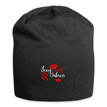 Sexy seit 50 Jahren - Jersey-Beanie - Schwarz - Vorne