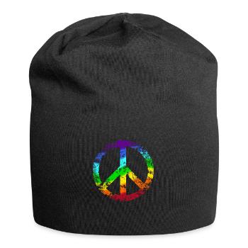 Pacifique Reggae signe de paix - Bonnet en jersey - noir - Devant