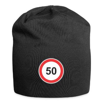 Road sign 50 - Jersey Beanie - black - Front