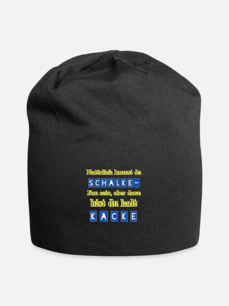 Schalke - Kacke - Jersey-Beanie - Schwarz