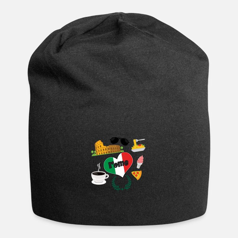 Ich liebe Rom 2 - Jersey-Beanie - Schwarz