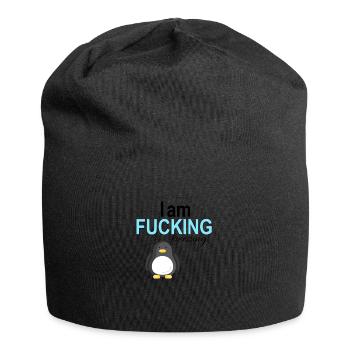 Je baise le gel - Bonnet en jersey - noir - Devant