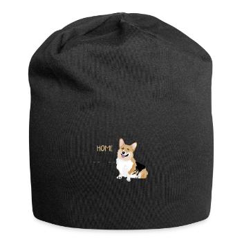 HOME IS WHERE UR CORGI IS - Jersey-Beanie - Schwarz - Vorne