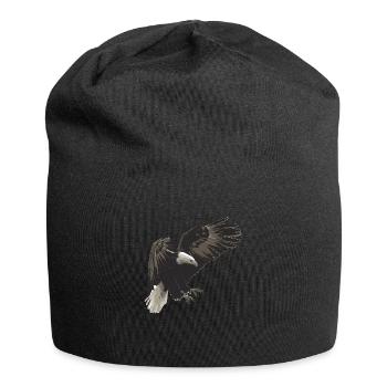 Adler Flug Freiheit Schwarz Weiss - Jersey-Beanie - Schwarz - Vorne