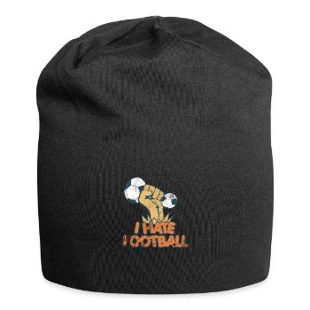 Torhüter Torwart Fußballspieler Fußbal Geschenk - Jersey-Beanie - Schwarz - Vorne