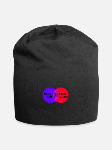 Music i like, Music you like - Jersey-Beanie - Schwarz