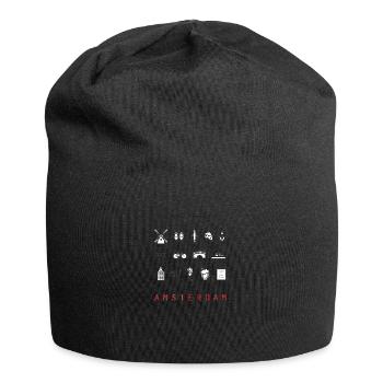 Amsterdam - Bonnet en jersey - noir - Devant