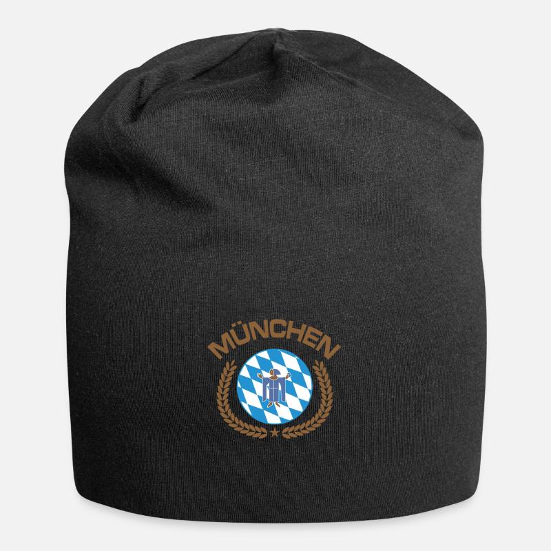 München - Jersey-Beanie - Schwarz