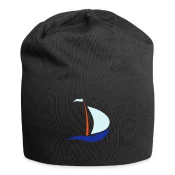 bateau à voile - Bonnet en jersey - noir - Devant